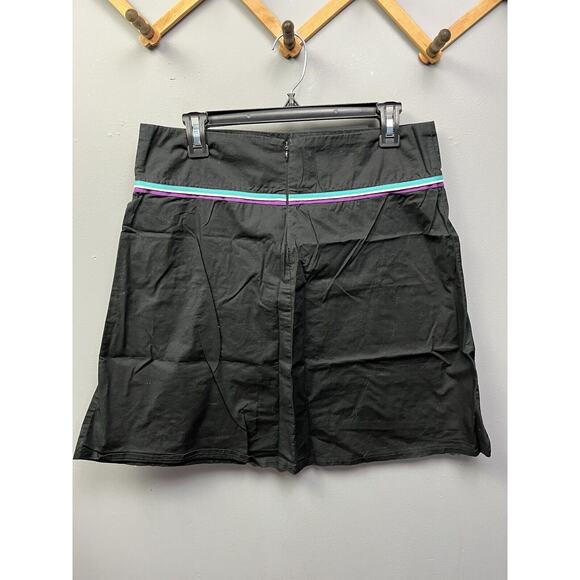 Heart Soul Skirt Juniors size 7 Embroidered Floral Mini Skirt Zip Black Y2K 90's - Picture 2 of 7